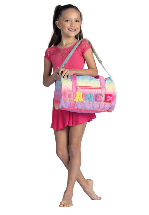 Quilted Hearts Rainbow Duffle Bag (B24501)
