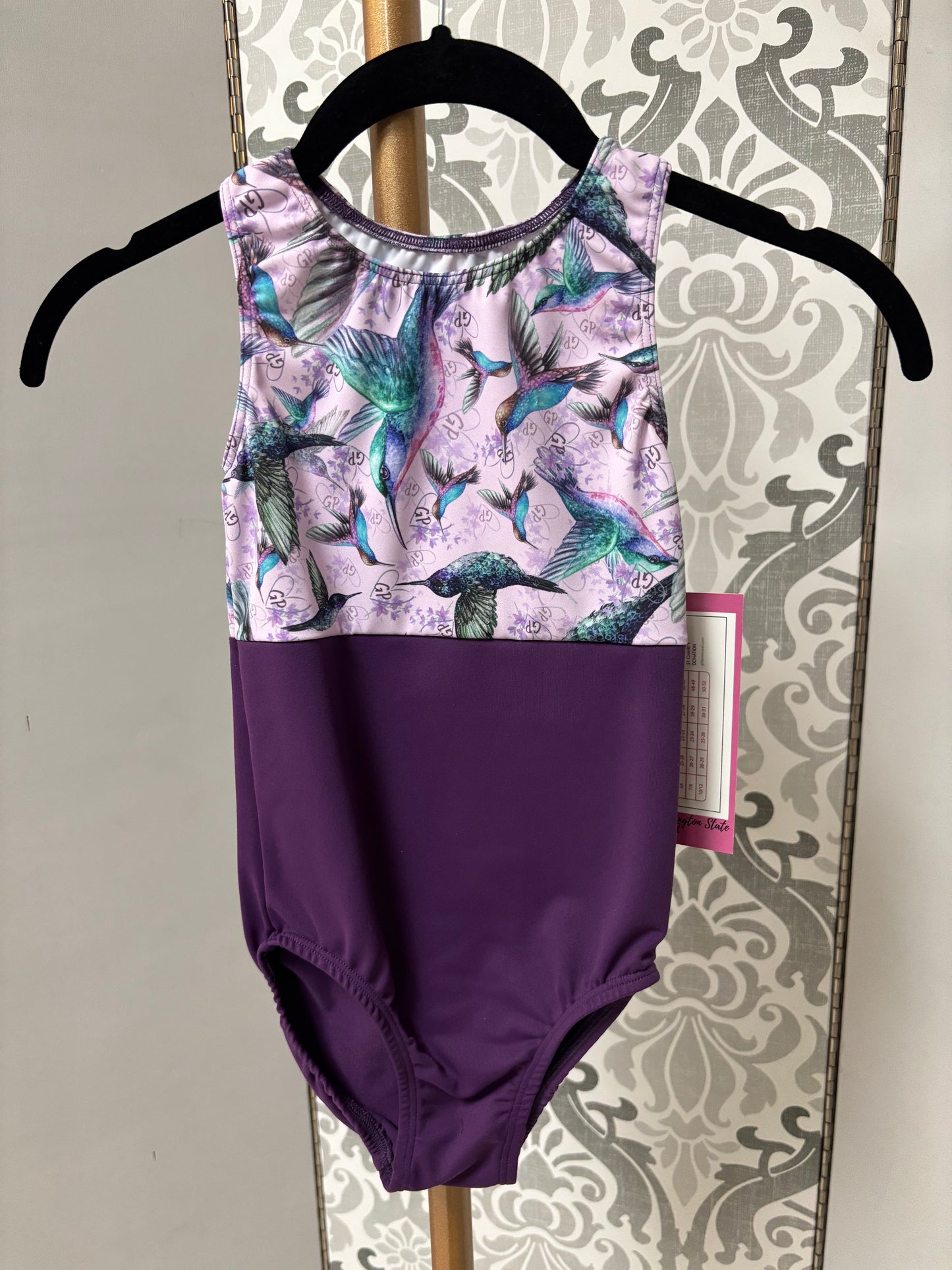 Purple Hummingbird Leotard