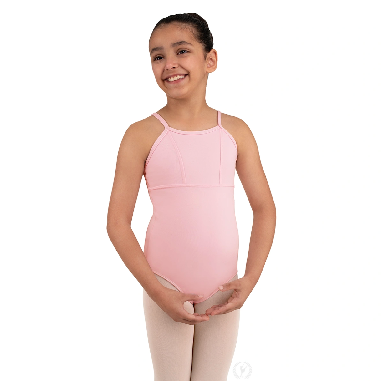 Pre-Order EBA Uniform Ballet 1:  Eurotard Girls Microfiber Princess Seam to Empire Waist Camisole Leotard
