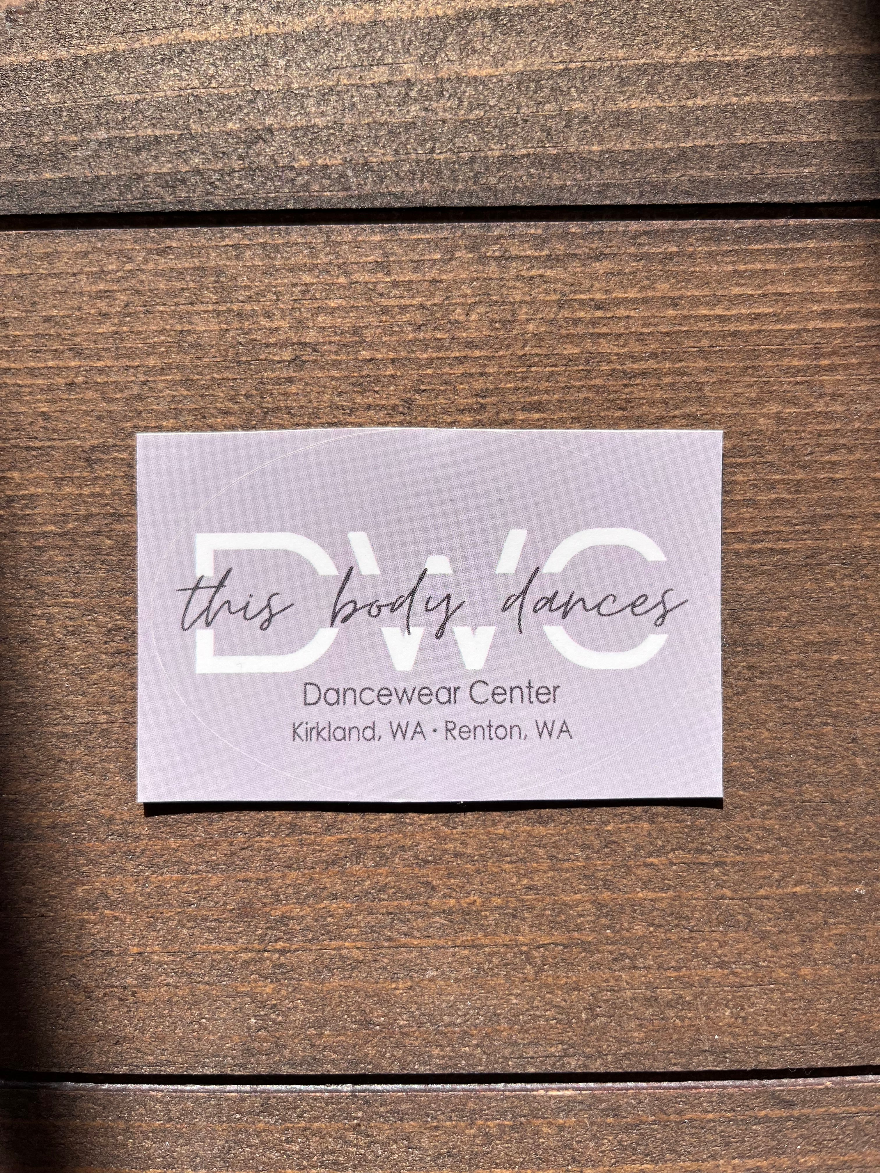 Oval DWC Sticker – Dancewear Center